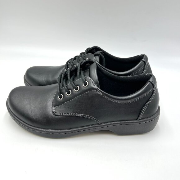 Eastland‎ Womens Size 6 Pandora Black Faux Vegan Leather Lace Up Oxfords Shoes - Picture 6 of 12